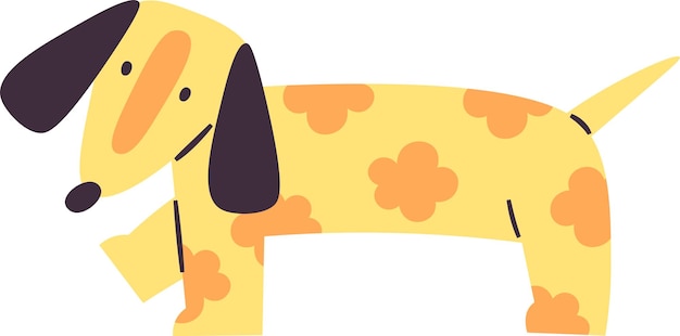 Dachshund Dog With Clouds Pattern