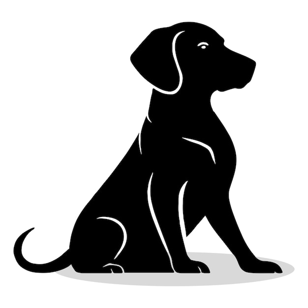 Dachshund silhouettes and icons