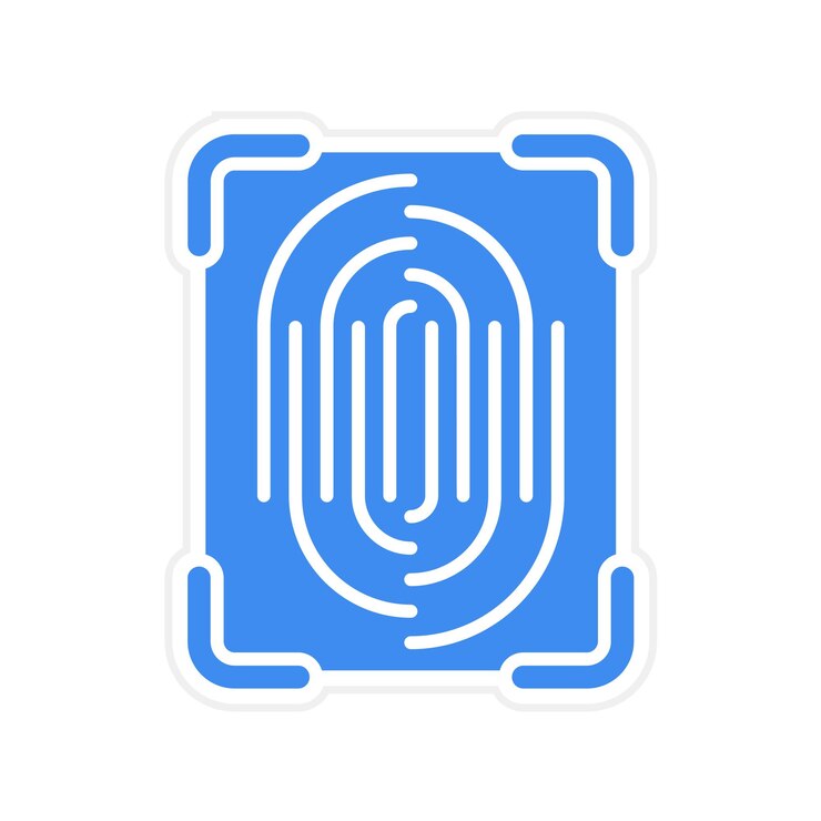 Vector dactyloscopic data icon vector image can be used for gdpr