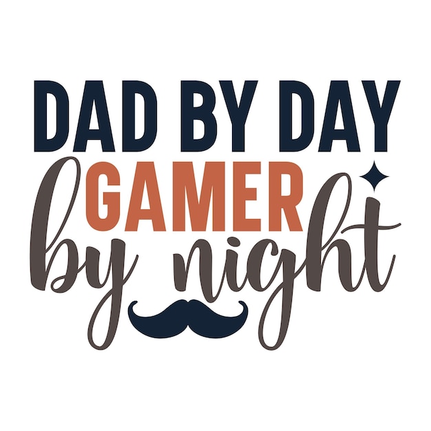 Dad by day gamer by night SVG