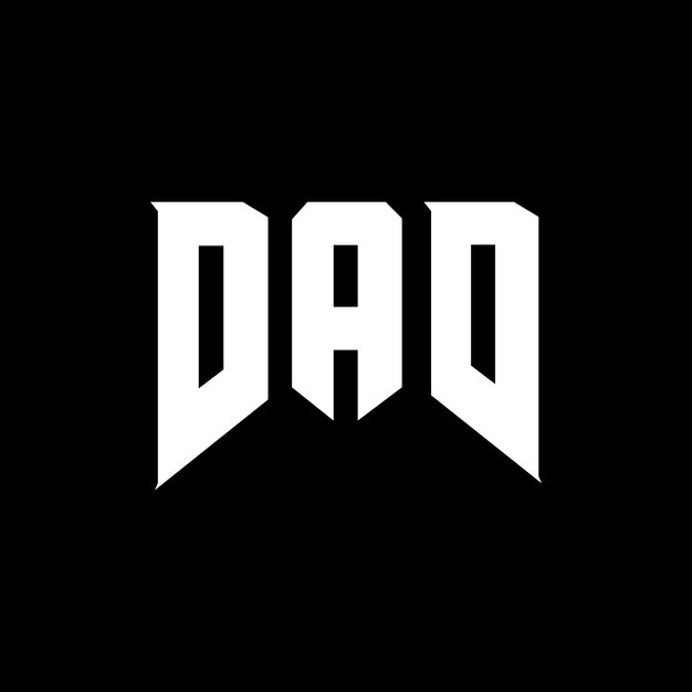 기술 회사 DAD의 글자 로고 디자인 DAD 로고 디자인 검은색과 색 컬러 조합 DAD 로그 DAD 터 DAD 디자인 DAD 아이콘 DAD 알파 DAD 타이포그래피 로고 디자인