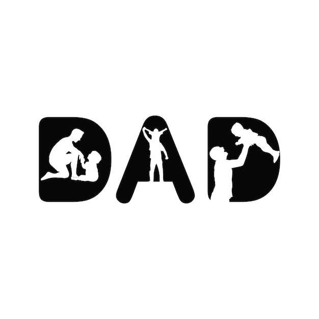 Dad logo t shirt design