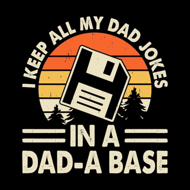 Vector dad lover funny grandpa retro vintage father's day tshirt design