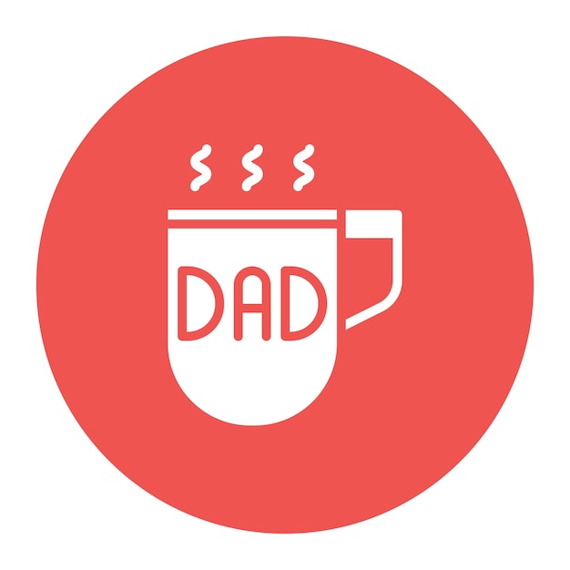 Вектор Иллюстрация вектора dad mug