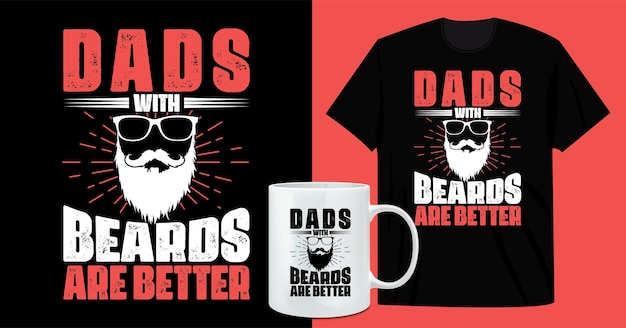 Vector dad t shirt and coffee mug design