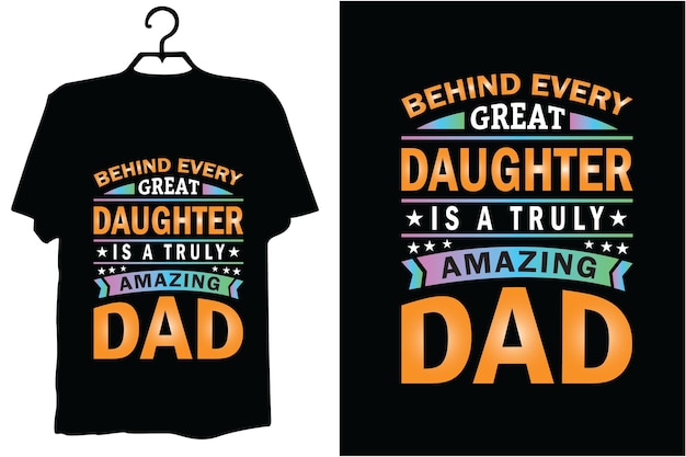 Dad t shirt design vector