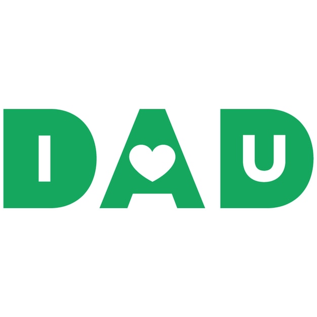 Vector dad tekst voor vaderdag