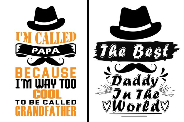 Dad tshirt designs vector