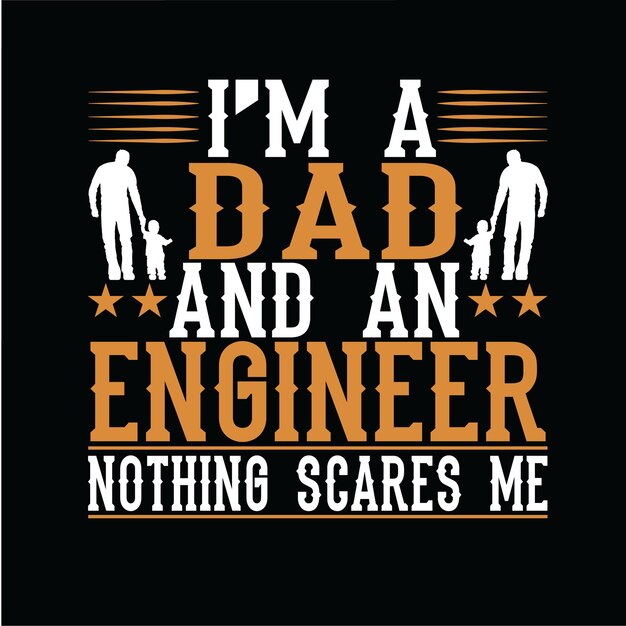 Vector dad tshirt typography vector design