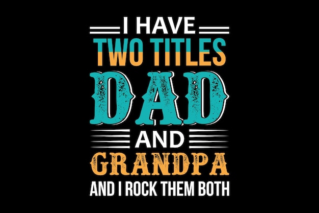 Dad typography t shirt design