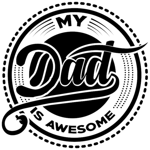 dad typography t-shirt design