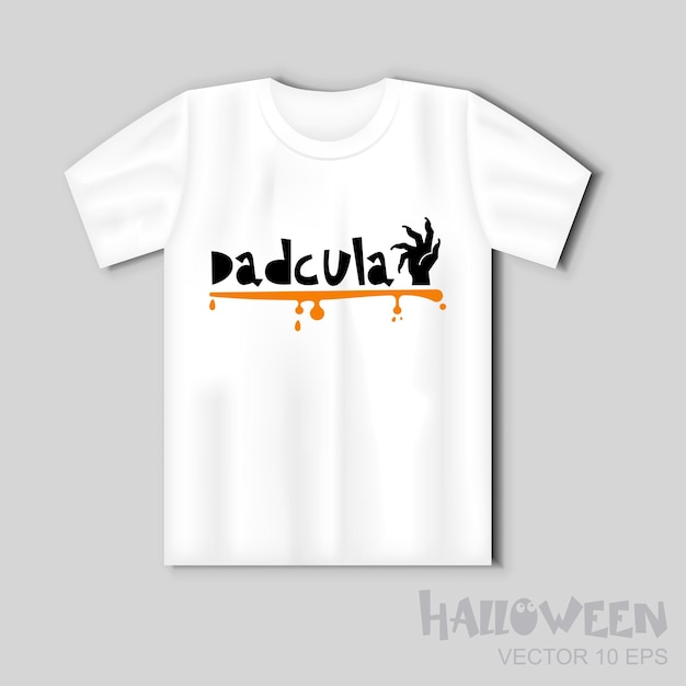 Vector dadcula leuke letters voor halloween met verschrikkelijke hand vector illustratie