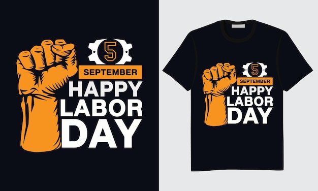 Dag van de Arbeid T-shirt Design, Happy Labor Day T-shirt Design, Internationale Dag van de Arbeid T-shirt Design