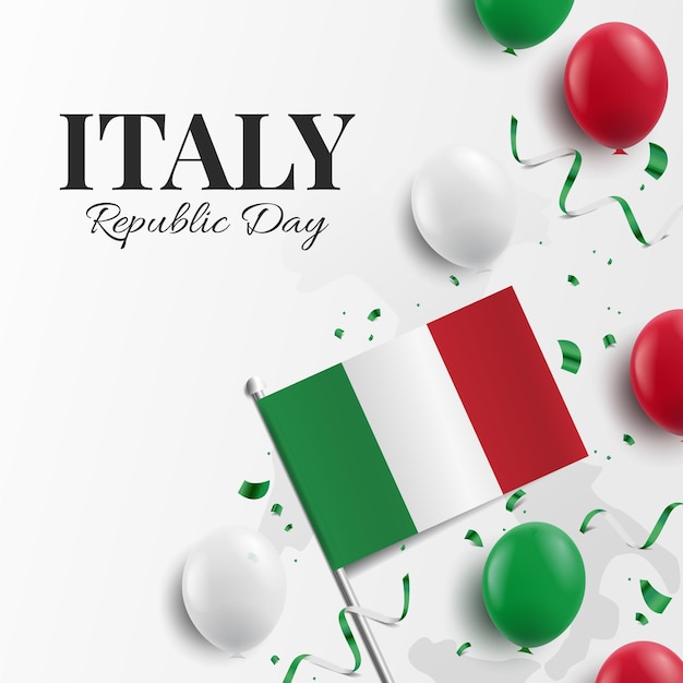 Vector dag van de republiek italië