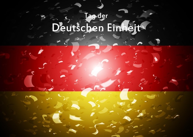 Dag van het abstracte ontwerp van de Duitse eenheid Tag der deutschen Einheit