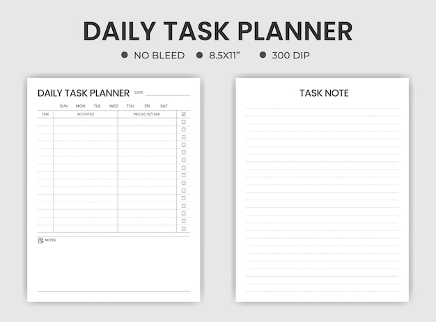 Dagelijks taakplanner logboek