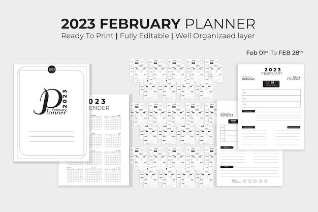 Dagplanner februari 2023