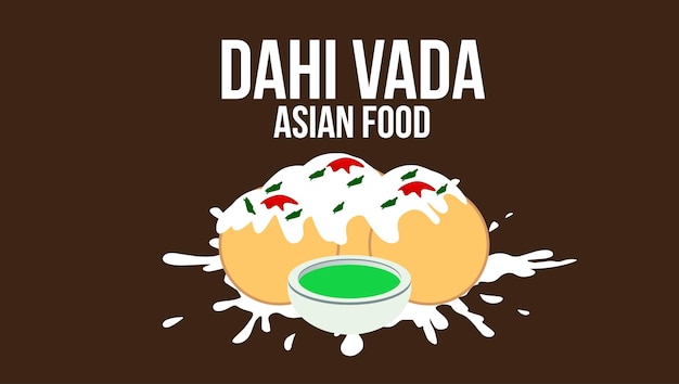 Dahi Vada Aziatische vector