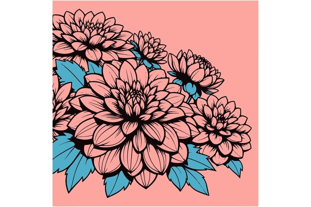 Dahliasbloemen