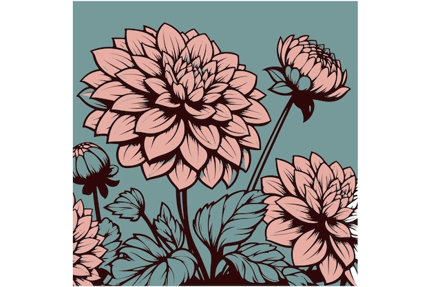 Dahliasbloemen