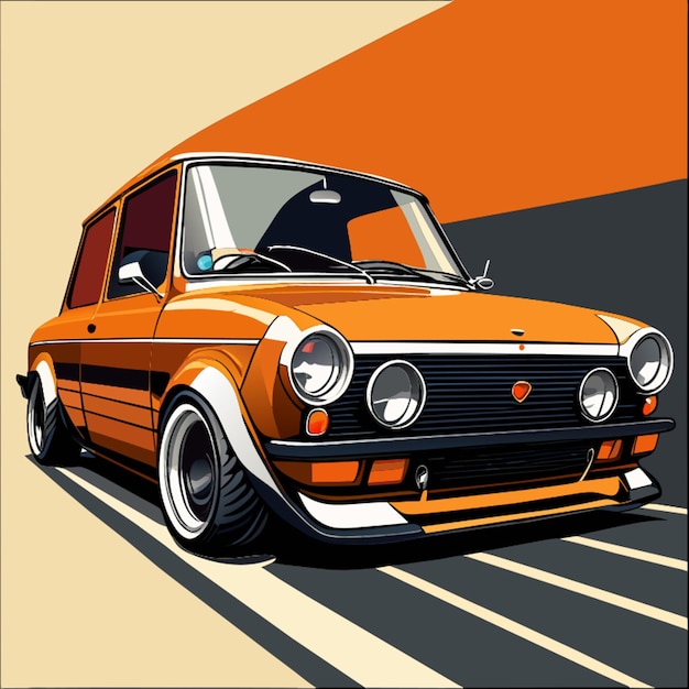 Vector daihatsu gino l500 2004 full body 4k high quality vector illustration