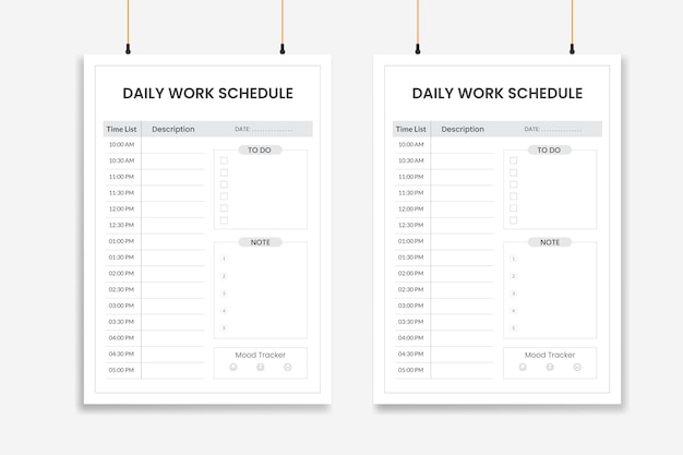 Daily agenda template Plan your daily activities a daily schedule template