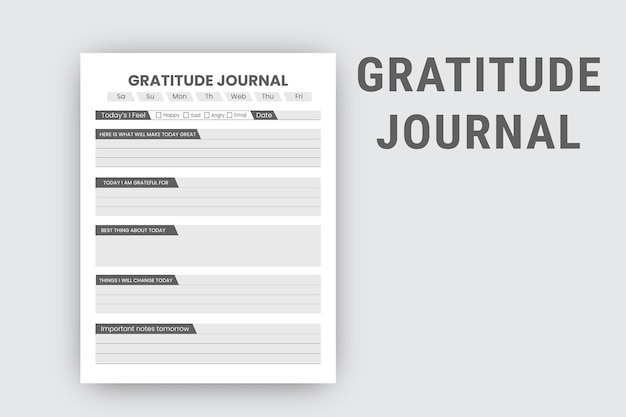 Daily gratitude journal kdp interieur sjabloonontwerp 2