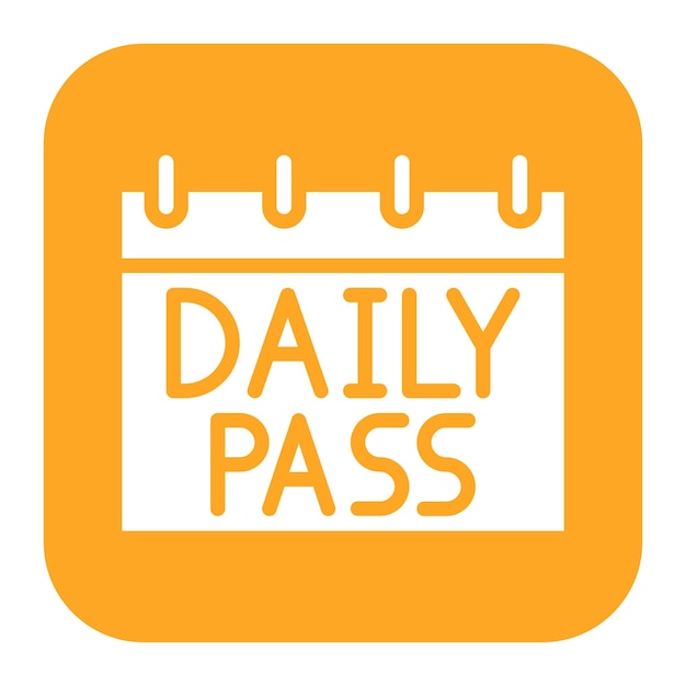 Вектор Векторное изображение значка daily pass может быть использовано для гольфа