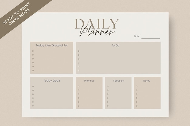 デイリー プランナー テンプレート イメージ デザイン ストック