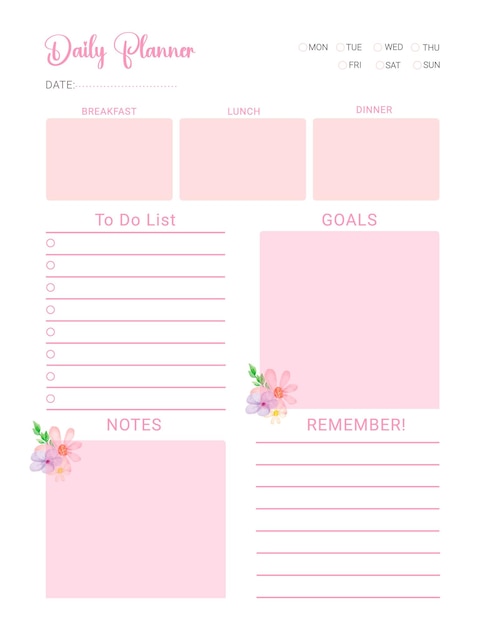 Daily planner