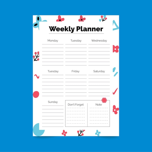 Daily Productivity Planner To Do List Layout