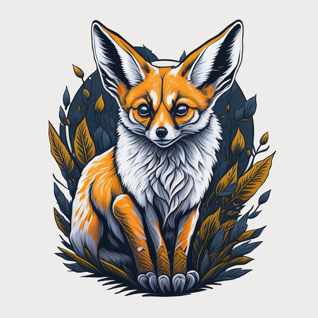 Dainty Wanderer Delightful Fennec Fox Design for Merchandise