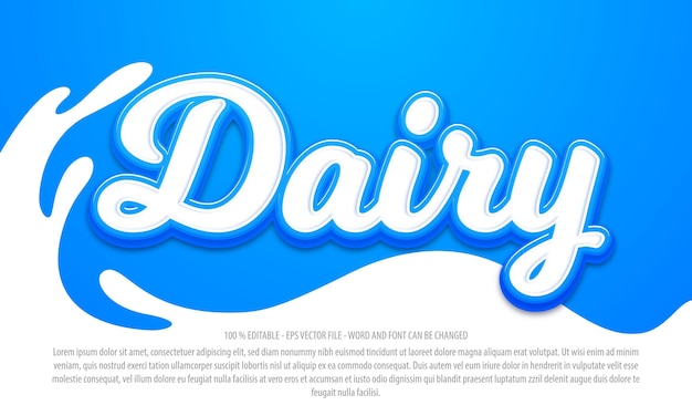 Dairy Milk 3d editable text effect