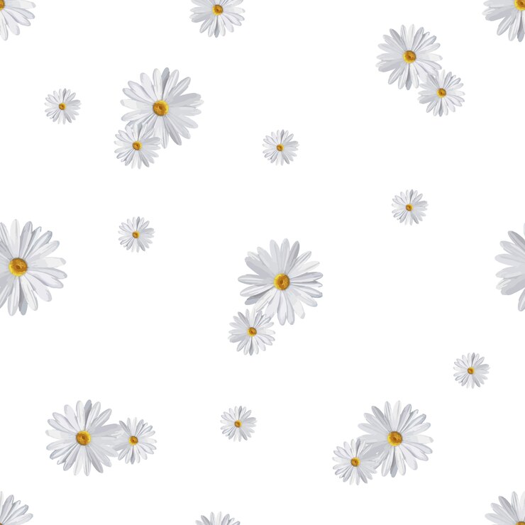 Vector daisy flower pattern