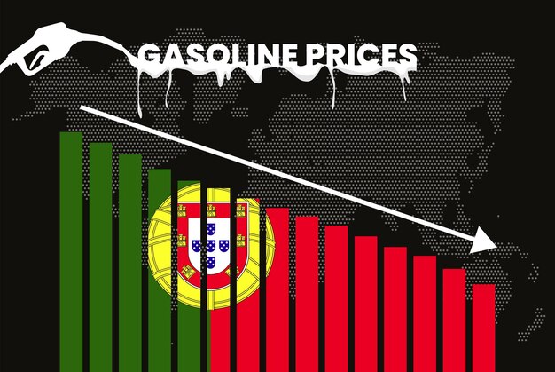 Daling van de benzineprijs in Portugal verandering en volatiliteit in brandstofprijzen