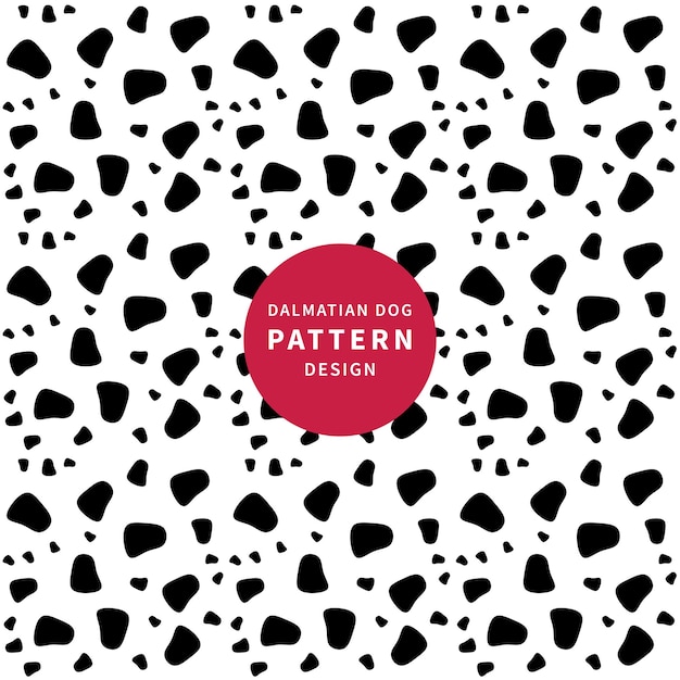 Vector dalmatian dog spot pattern design