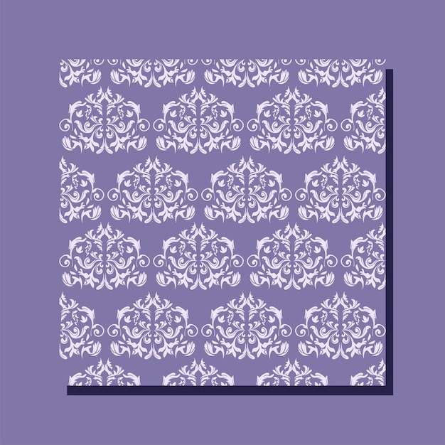 Damascus pattern o purple color