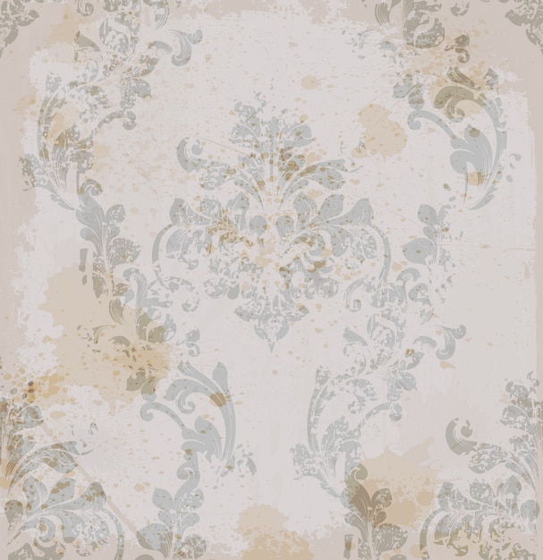 Damask pattern element