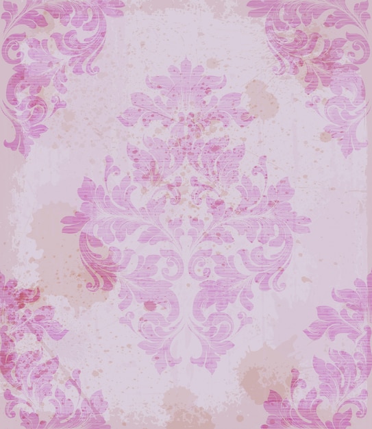 Damask pattern ornament decor