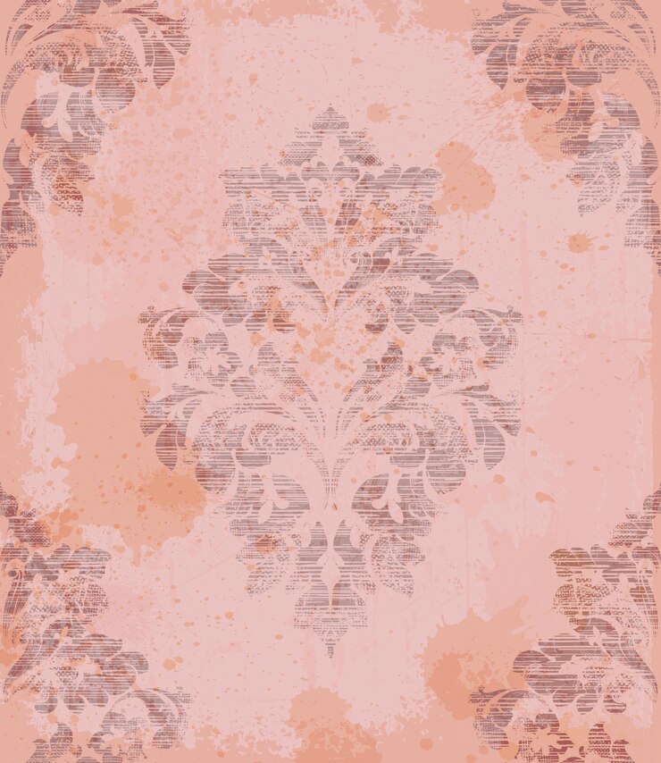 Vector damask pattern ornament fabric