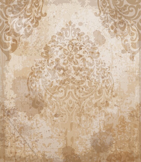 Vector damask pattern texture