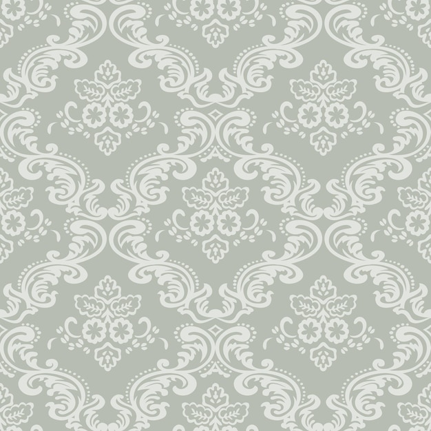 Damask Seamless Pattern Background