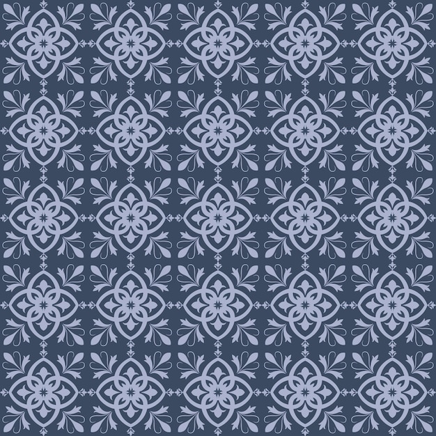ダマスク織のシームレスなパターン要素。ベクトル クラシック ラグジュアリー昔ながらのダマスク織飾り
