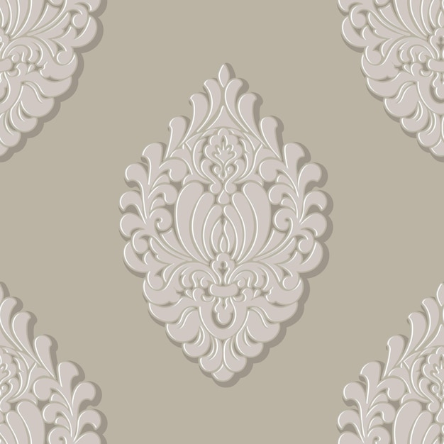 damask seamless pattern element.