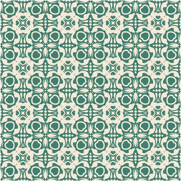 Damask seamless pattern with ornament