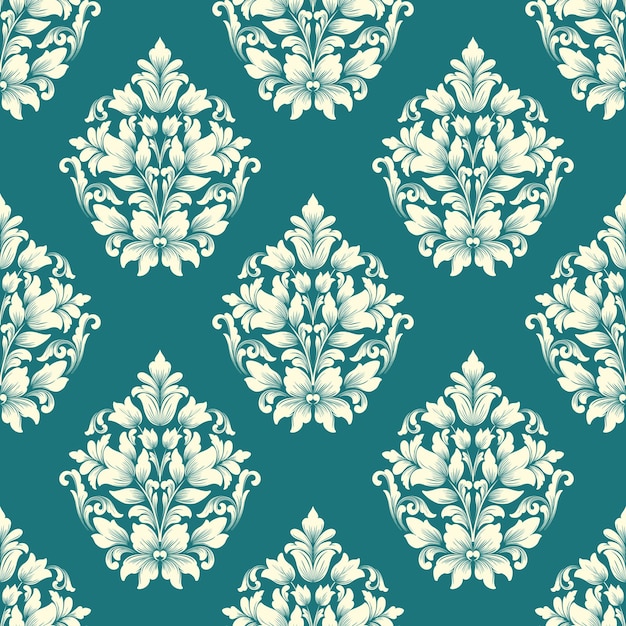 Damask seamless pattern