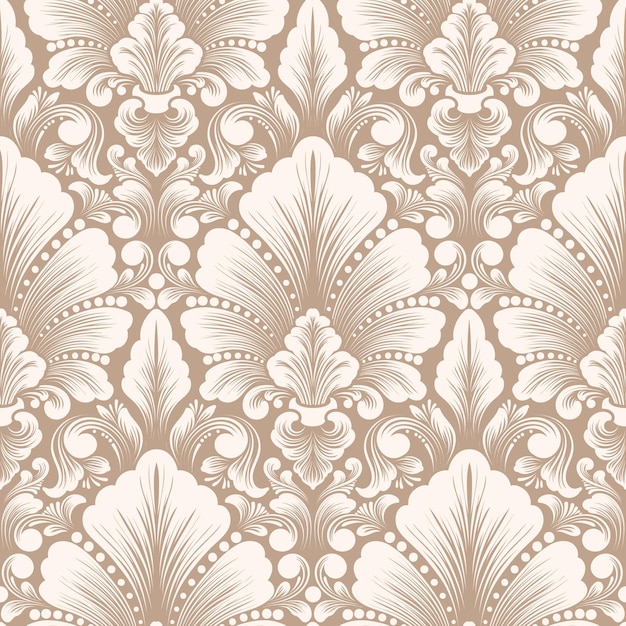 Vector damask seamless pattern