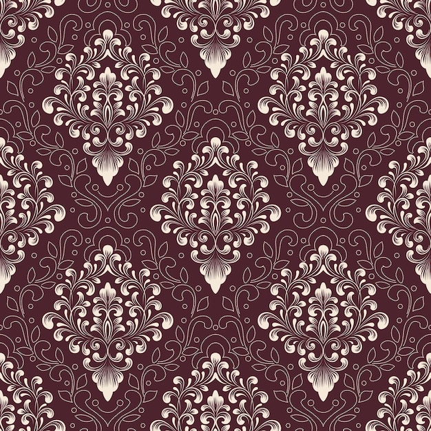 Vector damask seamless pattern