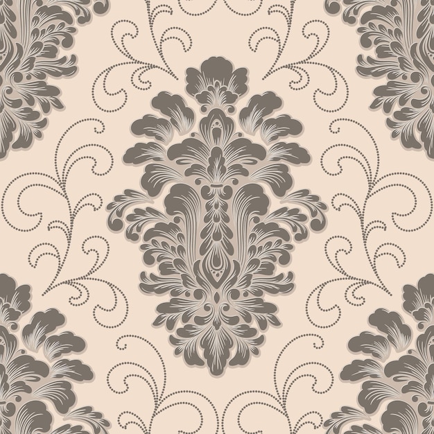 Damask seamless pattern