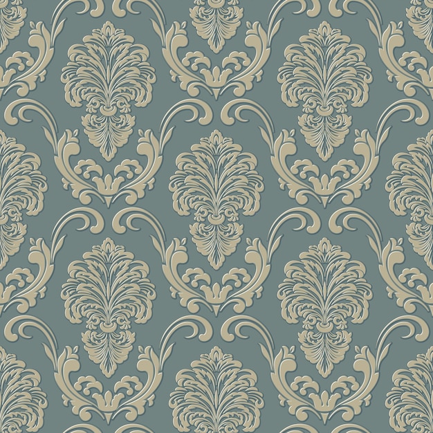 Damask seamless pattern